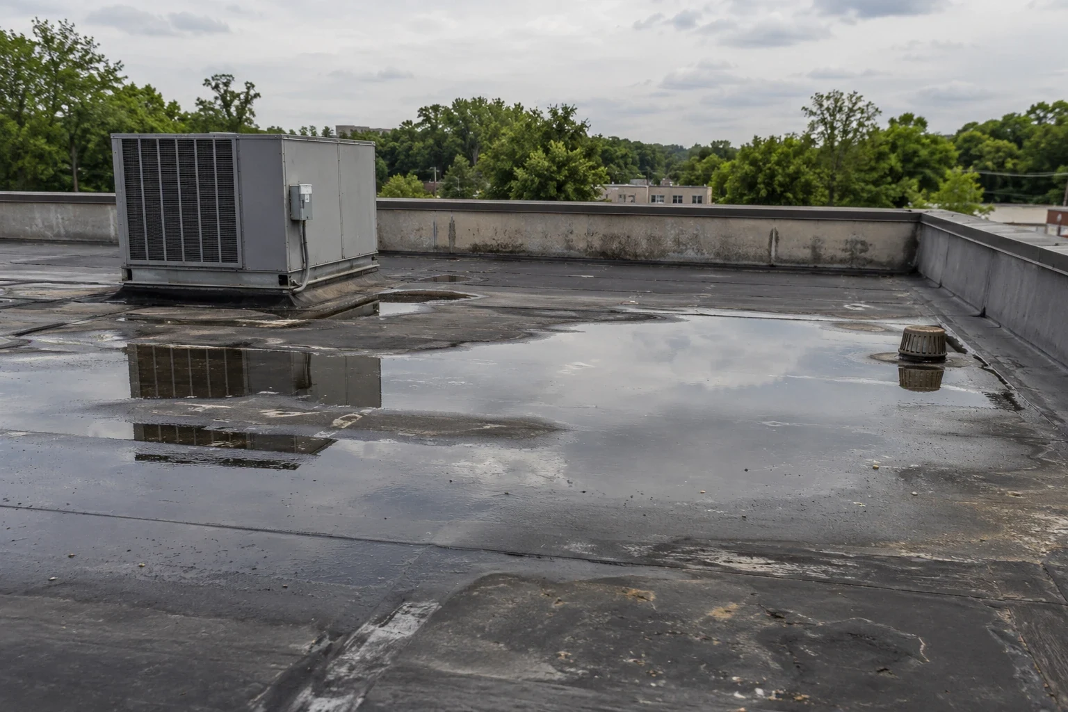 Ponding Water Roof Repair in San Marcos, TX
